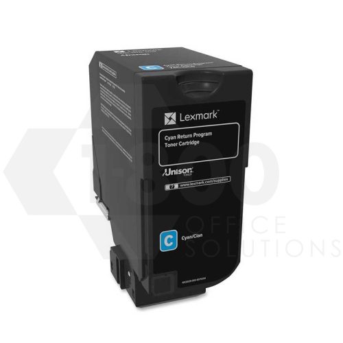 Lexmark 74C10C0 Cyan Toner (Standard Yield) - Image 1