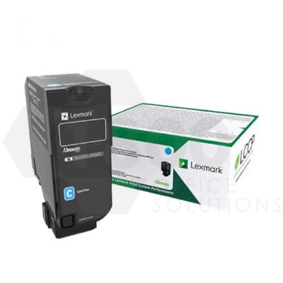 Lexmark 74C1HC0 High Yield Cyan Toner Cartridge