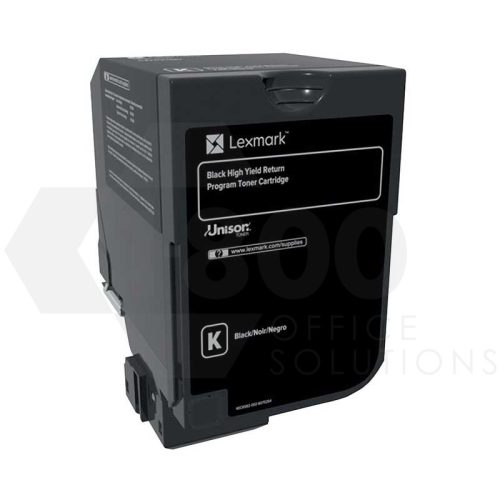 Lexmark 74C1HK0 Black Toner (High Yield) - Image 1