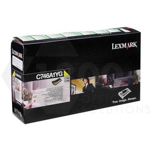 Lexmark C746A1YG Yellow Toner (Standard Yield) - Image 1