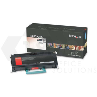 Lexmark E260A21A Black Toner Cartridge