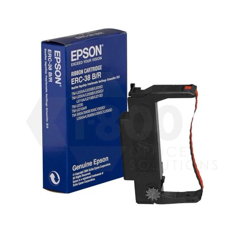 Epson ERC38BR Black / Red Ribbon (Standard Yield) - Image 1