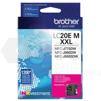 Brother LC20EM Extended Yield Magenta Ink Cartridge
