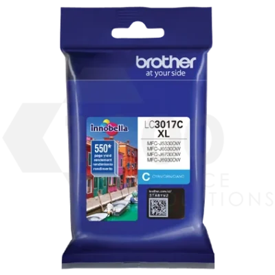 Brother LC3017C High Yield Cyan Ink Cartridge