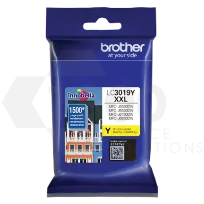 Brother LC3019Y Extended Yield Yellow Ink Cartridge