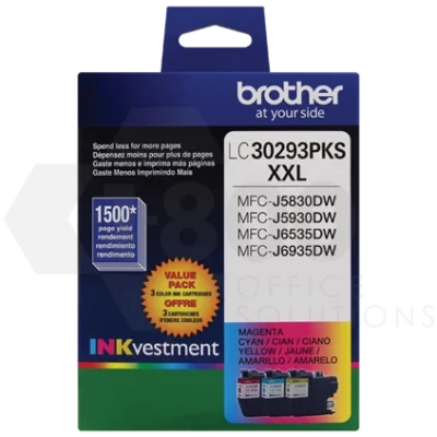 Brother LC30293PK Extended Yield Cyan Ink Cartridge