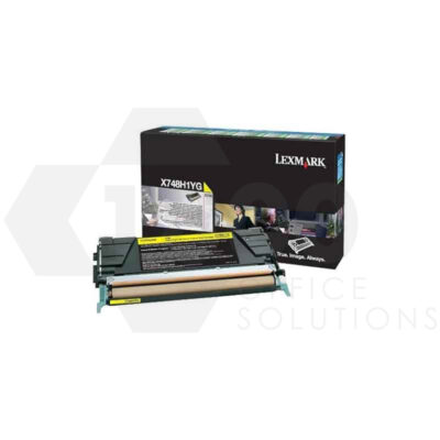 Lexmark X748H1YG High Yield Yellow Toner Cartridge