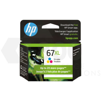 HP 67XL High Yield Tri-Color Ink Cartridge